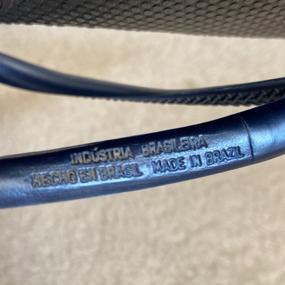 havaianas metallic blue flip flops / sandals - Picture 12 of 12